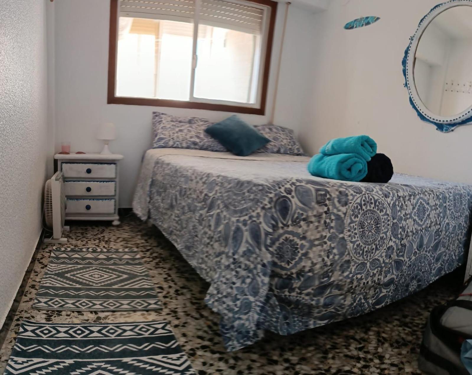 Blue Double Private Room At Front Beach - Habitacion Doble En La Playa Βαλένθια Δωμάτιο φωτογραφία
